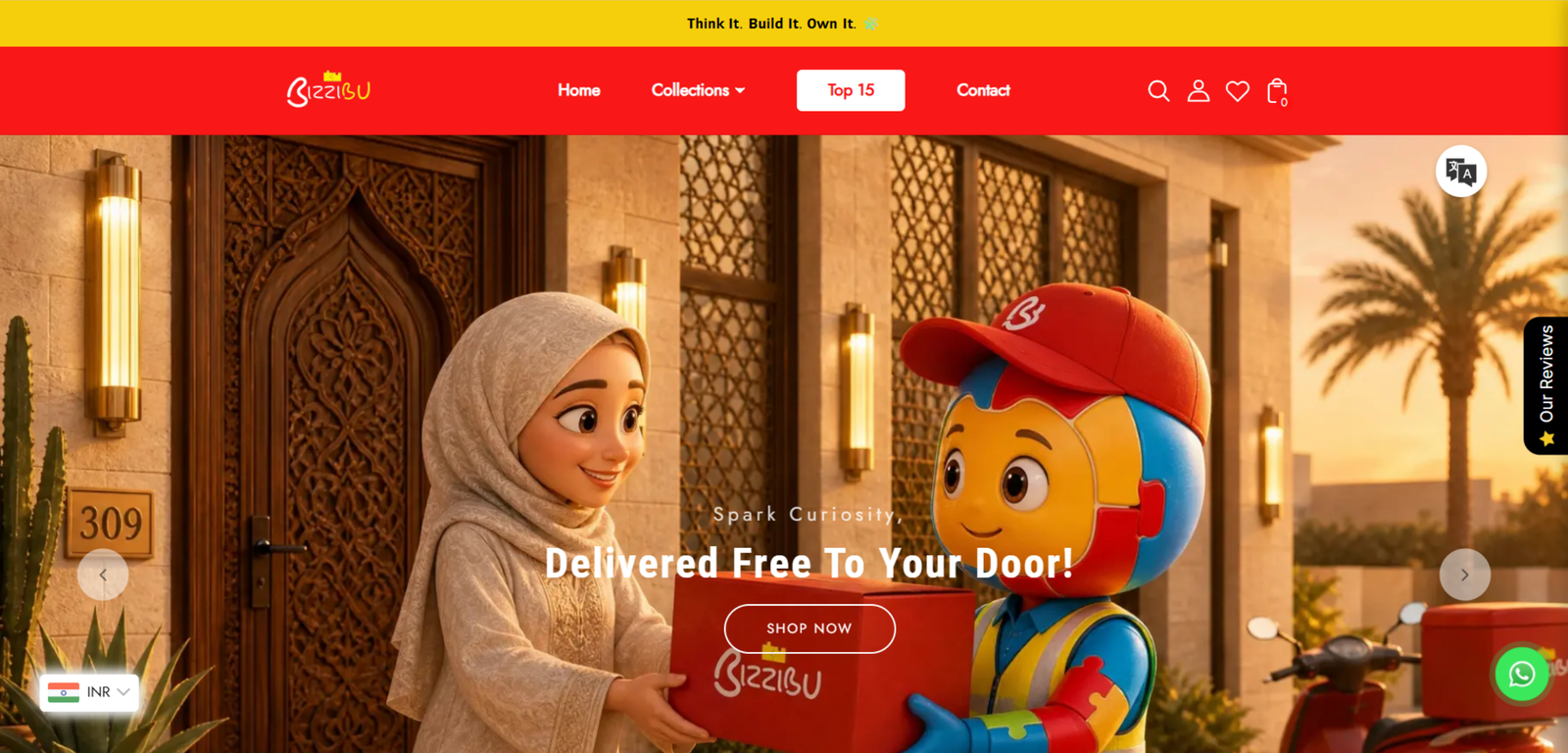 Bizzibu e-commerce website