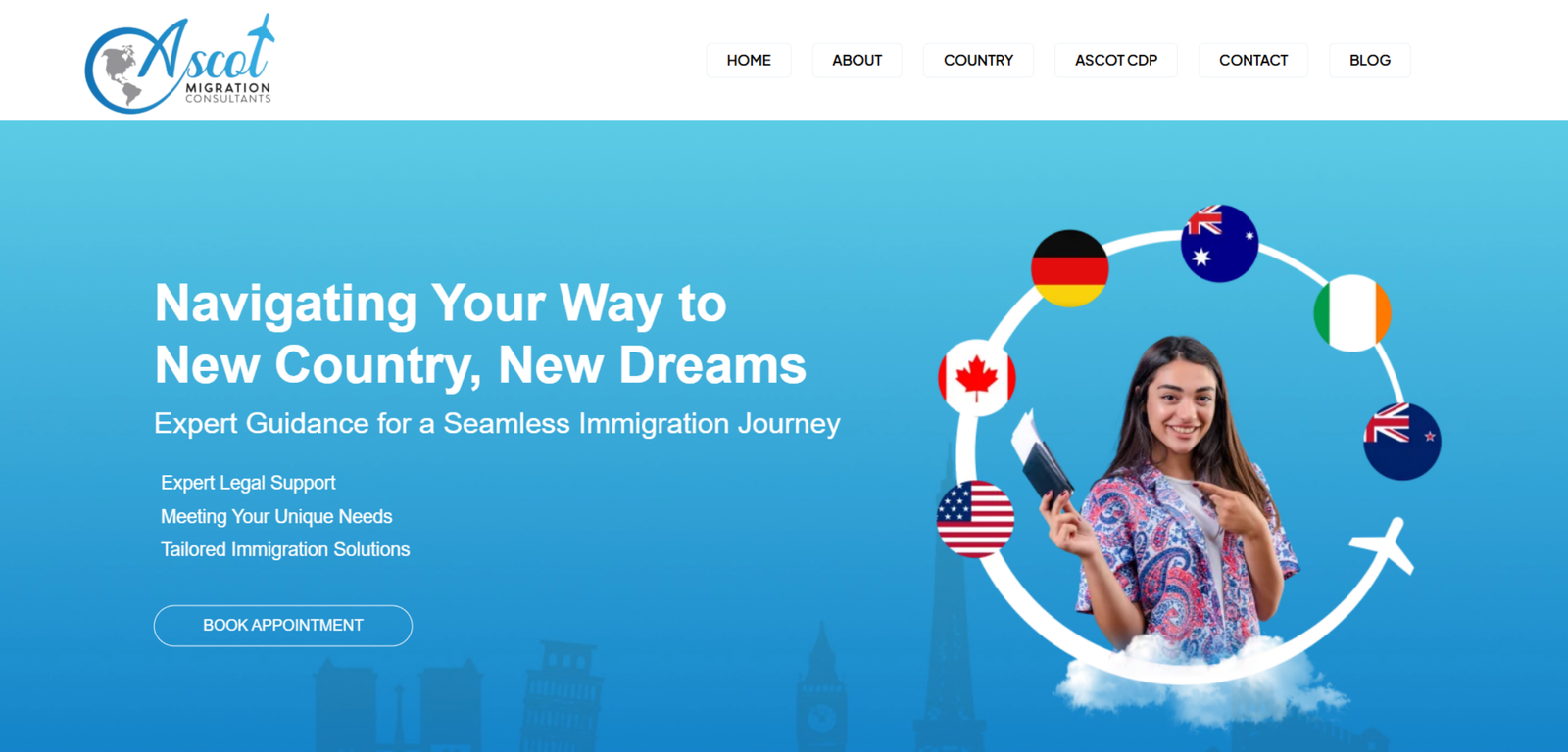 Ascot Migration website